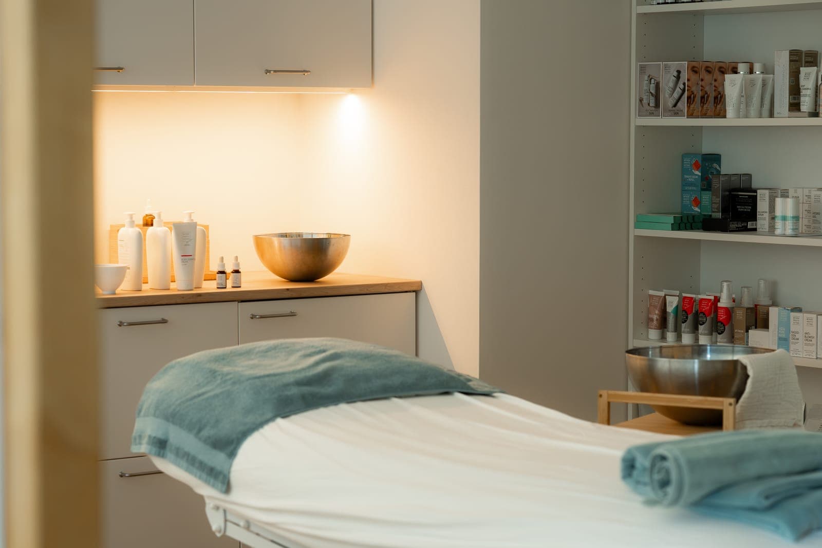 Ošetřovna salonu SoulSpa připravená na setkání
